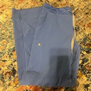 Kade Figs Pants Small in Ceil Blue